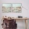 Stupell Industries Mint Pastel Abstract Vista 2 pc Framed Giclee Wall Art Set Design by June Erica Vess